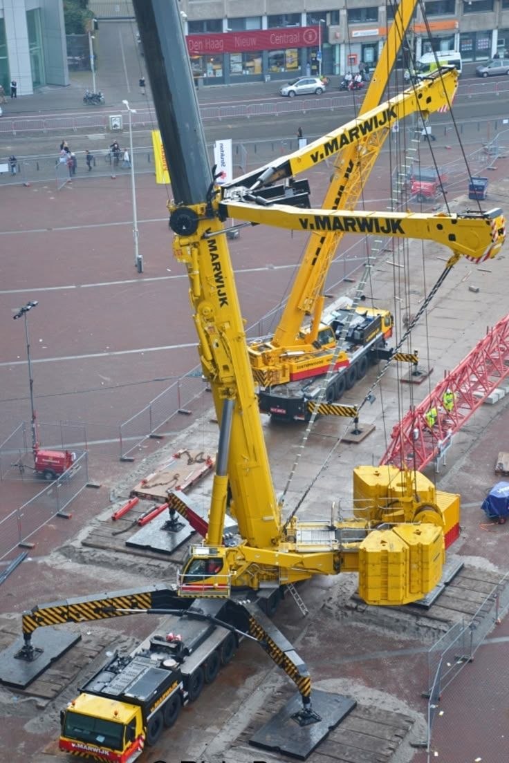Forklift being prepared for delivery